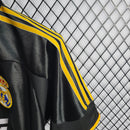 camisa-masculina-real-madrid-madri-away-reserva-2-1998-99-retro-preto-preta-amarela-amarelo-ronaldo-roberto-carlos-cr7-teka