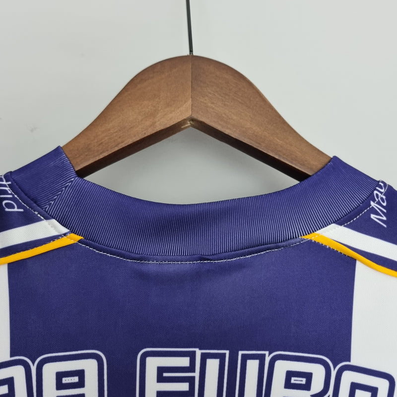 camisa-masculina-real-madrid-madri-home-titular-1-1997-98-kelme-retro-branca-branco-azul-ronaldo-cr7-teka-champions-league