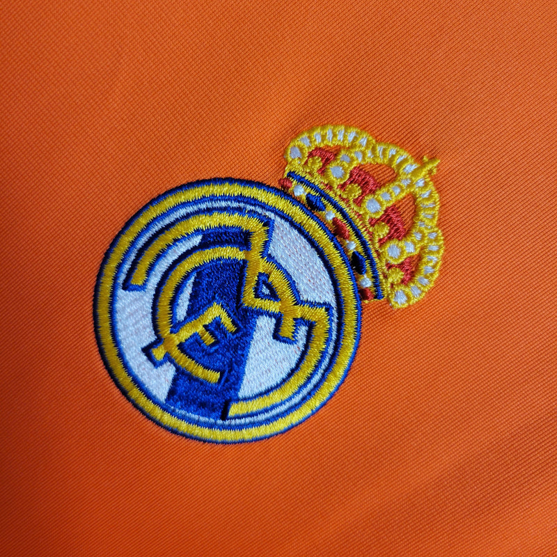 camisa-masculina-real-madrid-madri-third-3-terceira-2013-14-adidas-retro-laranja-preto-preta-ronaldo-cr7-fly-emirates