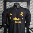 camisa-masculina-real-madrid-madri-third-3-terceira-2023-24-adidas-jogador-amarelo-amarela-preto-preta-ronaldo-vini-jr-kroos-cr7-fly-emirates-better
