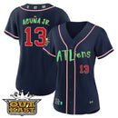 Camisa MLB Women’s Atlanta Atliens Jersey – Galaxy Version – Stitched