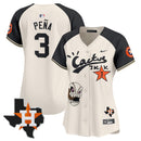 Camisa MLB Women’s Houston Cactus Jack Patch Vapor Premier Limited Jersey