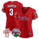 Camisa MLB Women’s Philadelphia Red October Patch Jersey