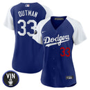 Camisa MLB Women’s Vin Scully Patch Jersey