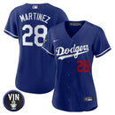 Camisa MLB Women’s Vin Scully Patch Jersey