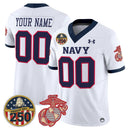 Camisa NCAA Vapor USMC Premier Jersey - 250th Anniversary Patch - Personalizada