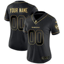Camisa NFL Baltimore Ravens Vapor Dourada Custom Name and Number