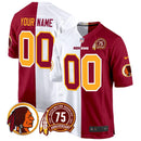 Camisa NFL Washington Commanders Washington Redskins 75th Patch Throwback Game Jersey
