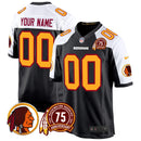Camisa NFL Washington Commanders Washington Redskins 75th Patch Throwback Game Jersey