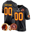 Camisa NFL Washington Commanders Washington Redskins 75th Patch Throwback Game Jersey