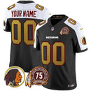 Camisa NFL Washington Commanders Washington Redskins 75th Patch Throwback Vapor Limited Jersey V2