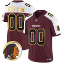 Camisa NFL Washington Commanders Washington Redskins Throwback Vapor Dourada Trim Jersey