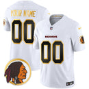 Camisa NFL Washington Commanders Washington Redskins Throwback Vapor Dourada Trim Jersey
