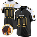Camisa NFL Washington Commanders Washington Redskins Throwback Vapor Dourada Trim Jersey
