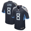 Camisa NFL Will Levis Tennessee 2023 Draft Navy Jersey - Game