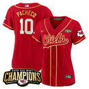 Camisa NFL Women’s 2023 AFC West Champions Patch Jersey