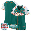 Camisa NFL Women’s 50th & Don Shula 347 Memorial Patch Jersey