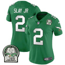 Camisa NFL Women’s Jerome Brown Retired Patch Dourada & Kelly Jersey