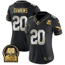Camisa NFL Women’s Jerome Brown Retired Patch Dourada & Kelly Jersey