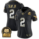 Camisa NFL Women’s Jerome Brown Retired Patch Dourada & Kelly Jersey