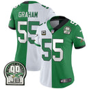 Camisa NFL Women’s Jerome Brown Retired Patch Dourada & Kelly Jersey