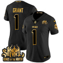 Camisa NFL Women’s Minnesota 2024 Winter Warrior Skol Patch Dourada Vapor Limited Jersey