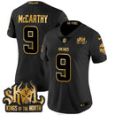 Camisa NFL Women’s Minnesota 2024 Winter Warrior Skol Patch Dourada Vapor Limited Jersey