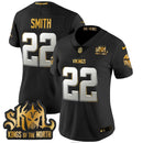 Camisa NFL Women’s Minnesota 2024 Winter Warrior Skol Patch Dourada Vapor Limited Jersey