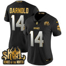 Camisa NFL Women’s Minnesota 2024 Winter Warrior Skol Patch Dourada Vapor Limited Jersey