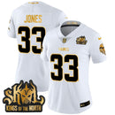 Camisa NFL Women’s Minnesota 2024 Winter Warrior Skol Patch Dourada Vapor Limited Jersey