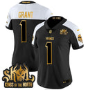 Camisa NFL Women’s Minnesota 2024 Winter Warrior Skol Patch Dourada Vapor Limited Jersey