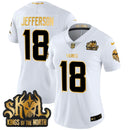 Camisa NFL Women’s Minnesota 2024 Winter Warrior Skol Patch Dourada Vapor Limited Jersey