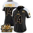 Camisa NFL Women’s Minnesota 2024 Winter Warrior Skol Patch Dourada Vapor Limited Jersey