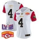 Camisa NFL Women’s Super Bowl LVIII & Back 2 Back Patch Vapor Jersey V2