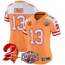Camisa NFL Women’s Tampa Bay Creamsicle 2024 NFC South Division Champions Patch Vapor Limited Jersey