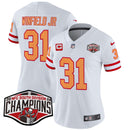Camisa NFL Women’s Tampa Bay Creamsicle 2024 NFC South Division Champions Patch Vapor Limited Jersey