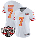 Camisa NFL Women’s Tampa Bay Creamsicle 2024 NFC South Division Champions Patch Vapor Limited Jersey