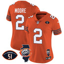 Camisa NFL Women’s Throwback Illinois Patch Vapor Jersey