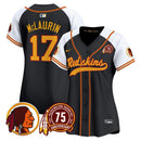 Camisa NFL Washington Commanders Women’s Washington Redskins 75th Patch Throwback Vapor Premier Limited Jersey