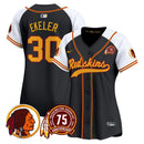 Camisa NFL Washington Commanders Women’s Washington Redskins 75th Patch Throwback Vapor Premier Limited Jersey