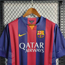 camisa-pronta-entrega-barcelona-blaugrana-home-titular-1-2014-15-nike-retro-masculina-masculino-qatar-airways-la-liga-champions-vermelho-vermelha-azul-messi-neymar-suarez-xavi-iniesta-pique