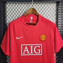 camisa-pronta-entrega-manchester-united-diabos-vermelhos-home-titular-1-2007-08-nike-retro-masculina-masculino-aig-premier-league-vermelha-vermelho-cristiano-ronaldo-cr7-tevez-rooney-giggs-evra