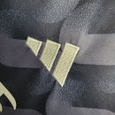 camisa-real-madrid-madri-away-2-reserva-2023-24-adidas-feminina-azul-laranja-ronaldo-vini-jr-kroos-cr7-fly-emirates-better