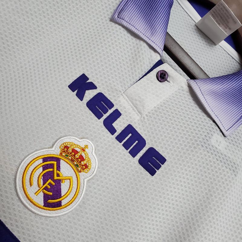 camisa-real-madrid-madri-home-titular-1-retro-kelme-1997-98-branca-branco-roxa-roxo-cr7-ronaldo-teka