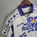 camisa-real-madrid-madri-third-3-terceira-retro-kelme-1996-97-masculina-branco-branca-roxo-roxa-cr7-ronaldo-teka