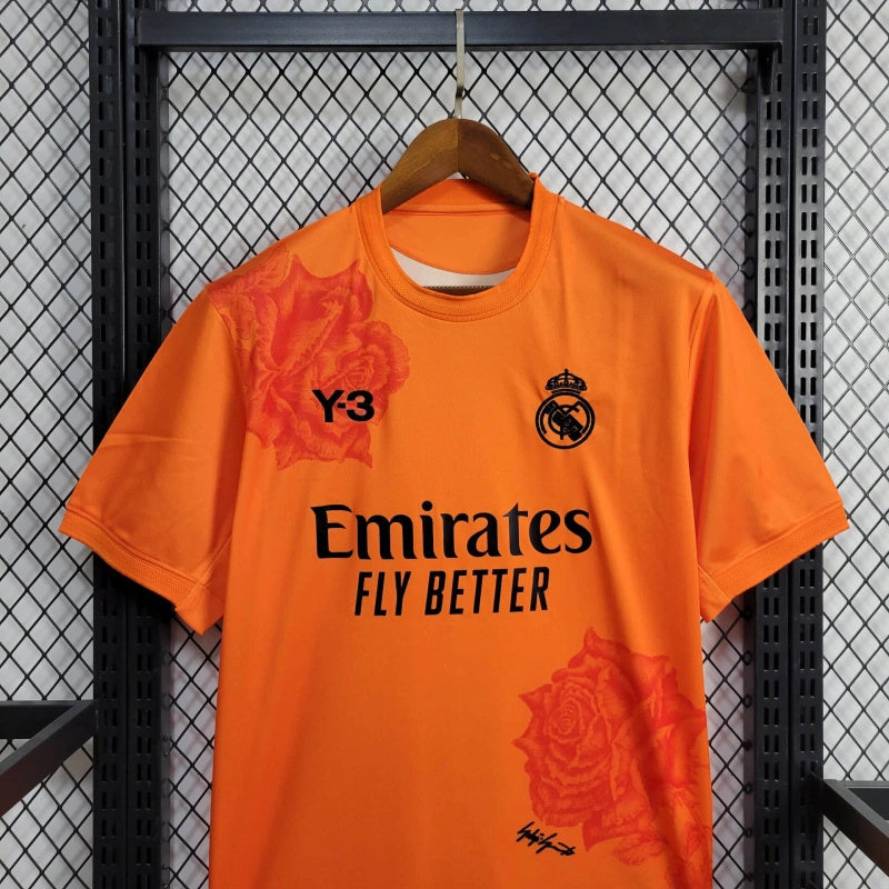 camisa-real-madrid-madrid-y3-2024-25-adidas-emirates-fly-better-torcedor-masculina-masculino-preto-preta-laranja-vini-jr-mbappe-rodrygo-modric-bellingham-asencio-endrick-valverde-alaba-camavinga-tchouameni-carvajal-lucas-vasquez
