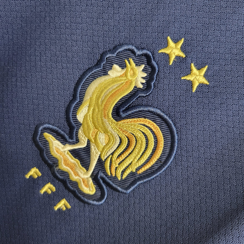 camisa-selecao-franca-home-1-titular-2022-23-nike-torcedor-masculina-masculino-dourada-dourado-dorado-dorada-azul-mbappe-varane-camavinga-rabiot-tchouameni-dembele-giroud-kounde-benzema
