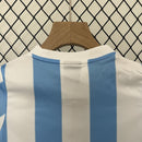 Conjunto Kit Infantil Seleção Argentina Home 1986/87 - Retrô - Azul/Branca