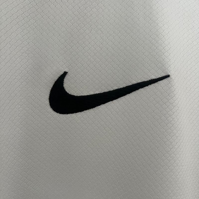 Camisa Corinthians Home 2024/25 - Nike Torcedor Masculina - Branca/Preta