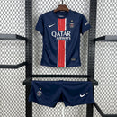 Conjunto Kit Infantil PSG Home 2024/25 - Nike Torcedor - Azul/Vermelha